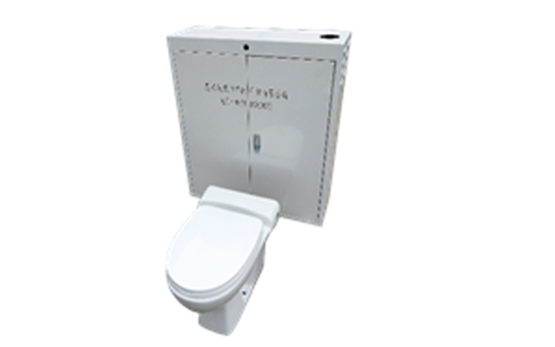 Single vacuum toilet system